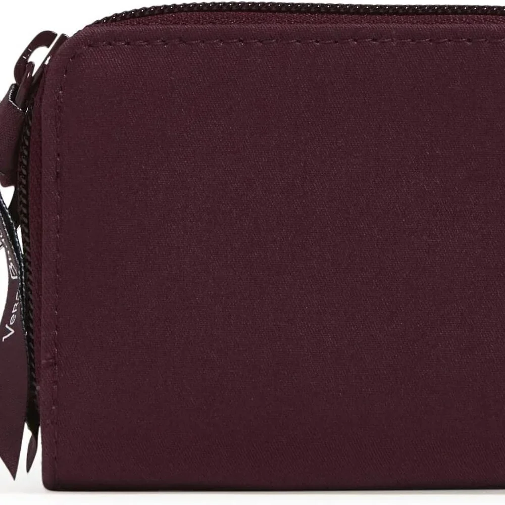 Cotton Wallet RFID Protection Petite Zip-Around Small Organizer for Women